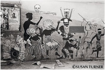 Mural with Traditional Dancers